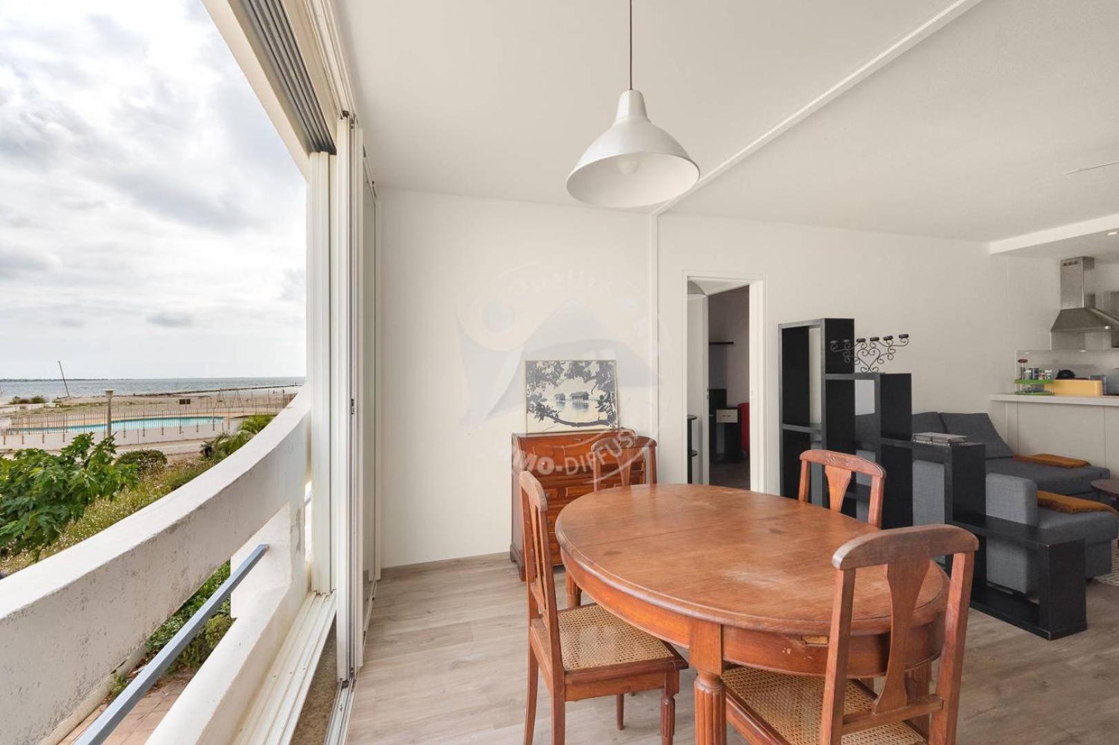 As17378 - P4 Dans Une Residence Sur La Plage Avec Vue Mer Et Piscine Le Grau-du-Roi Eksteriør bilde